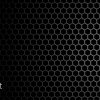 Black Hexagonal Mesh Texture – Dark Geometric Background Graphic